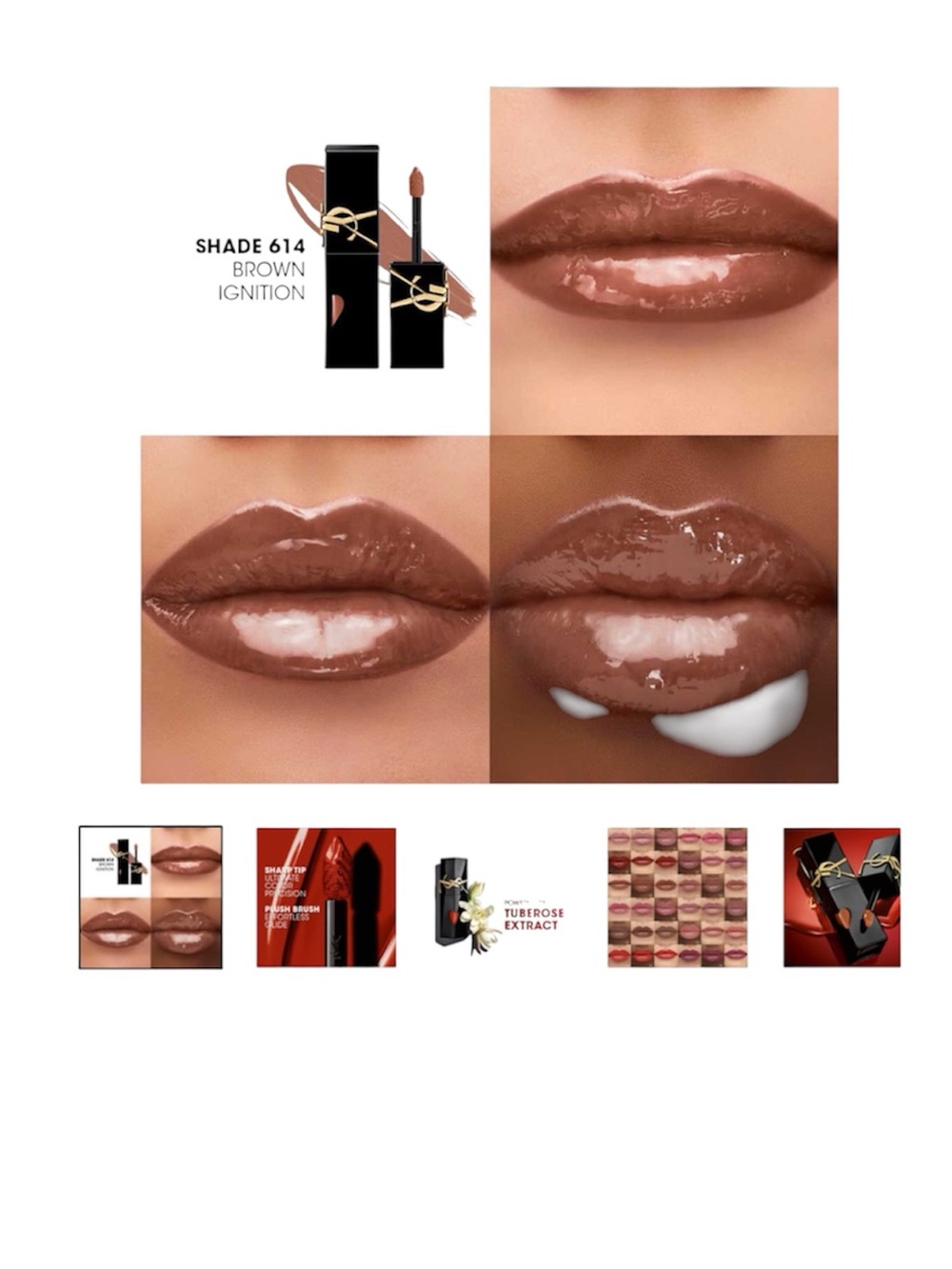 Yves Saint Laurent The Inks Vinyl Cream Lipgloss - Picture 2 of 3